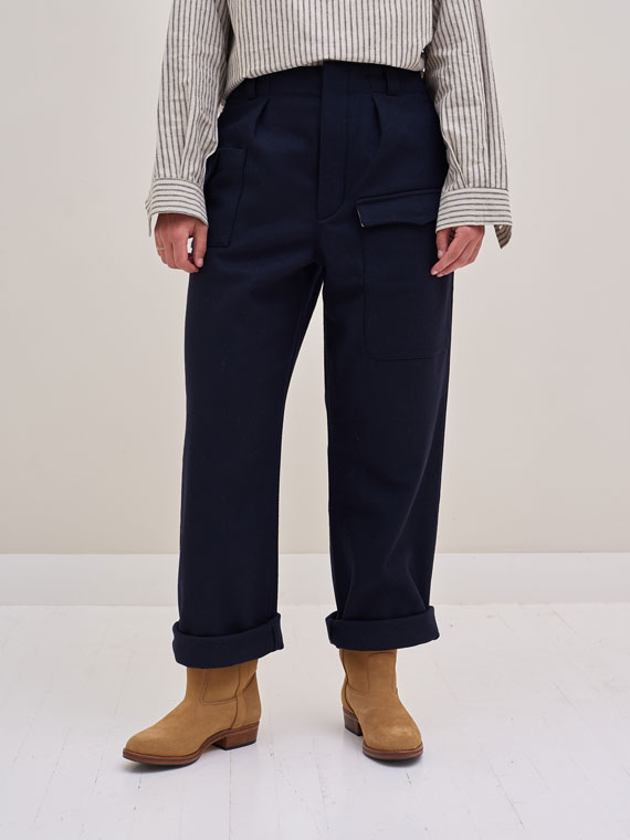 Buy Woolen Pants Guerilla Navy for €245,00
