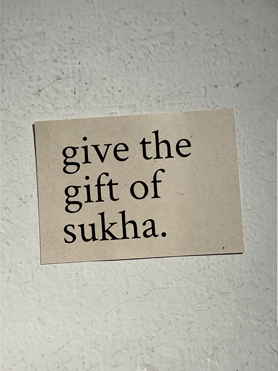 gift card sukha atelier sukha amsterdam slow living shop sustainable clothing