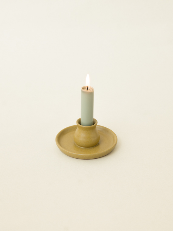 handmade candle holder ceramic candle holder olive sukha ceramics natural candle holder clay