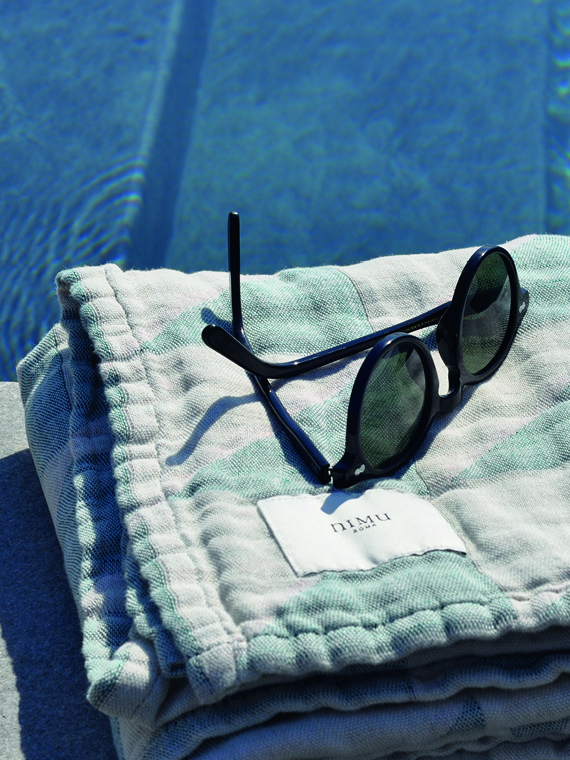 Ravello beach towel nimu Roma cover linen beach towel detail