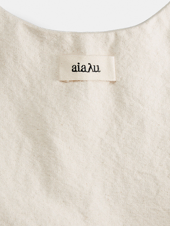 canvas bag ecru aiayu shop online label