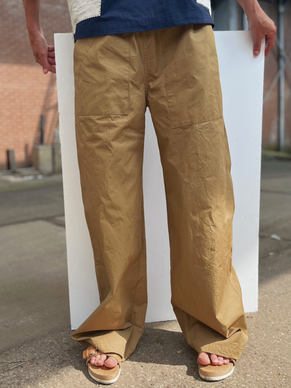 fant shop online milou pants Japanese cotton poplin cotton pants clay cover