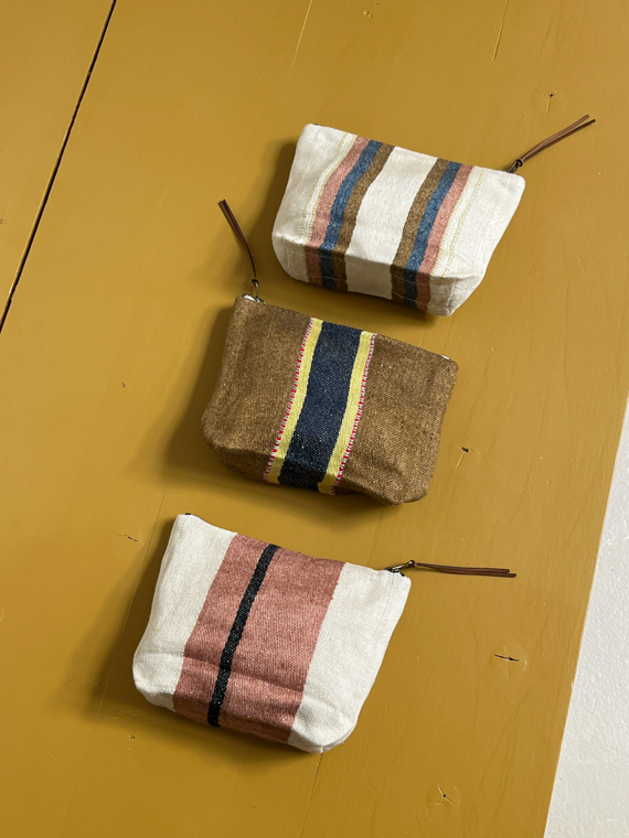 the belgian pouch mini Harlan stripe Inyo camp stripe libeco linen libeco pouch cover