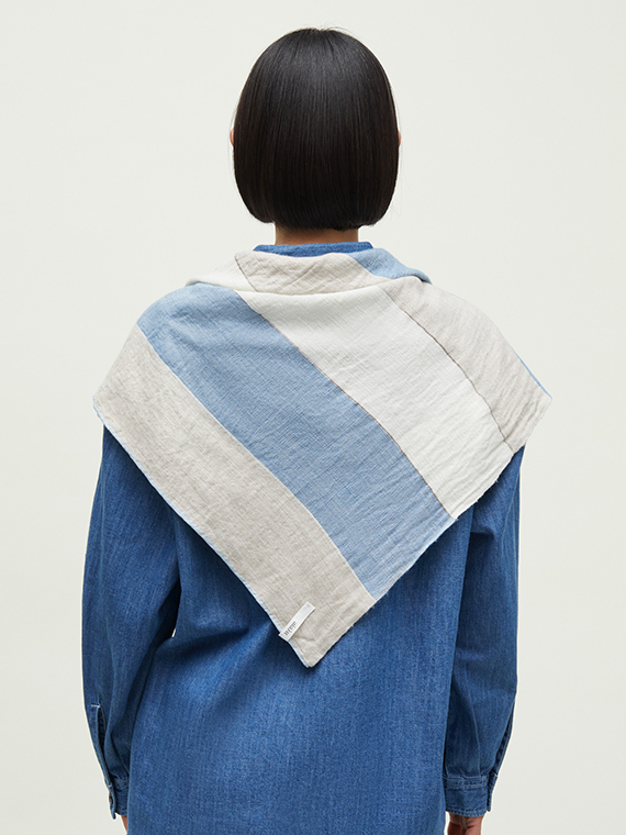 nani scarf cashmere silk mix brilliant blue aiayu shop online cover