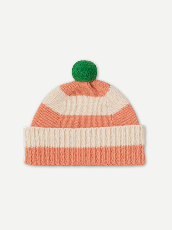 stripe pompon hat plaster jo gordon shop online