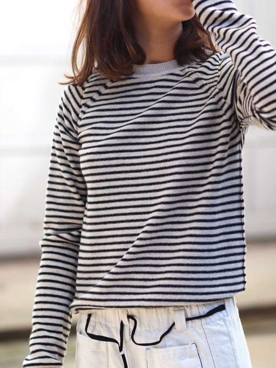 stripe sweater woolen stripe Kim fant sweater fant shop online cover