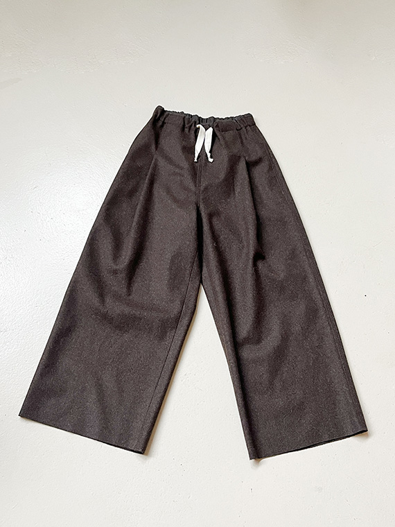 pippa pants wool chocolate fant shop online woolen pants wollen broek