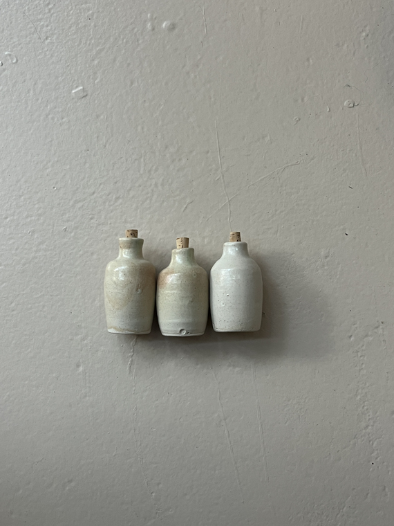 Stoneware Oil Carafe incausa Brooklyn New York incausa handmade incense three types