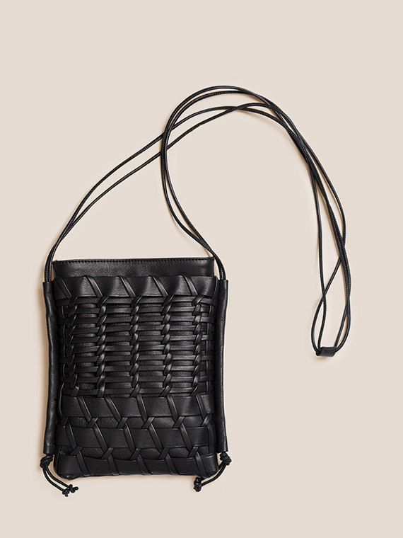 Trena bag handmade leather bag hereu shop online black top