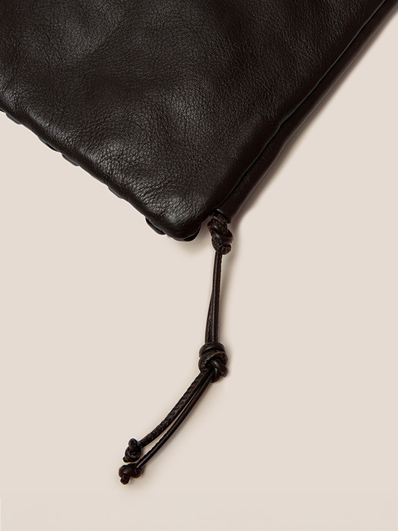 Trena bag handmade leather bag hereu shop online black back