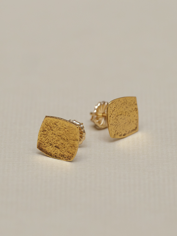 left square earrings tweek eek sisters jewelry handmade machine made