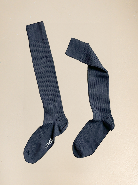 pierre de volvic collégien socks cotton socks French socks ribbed socks