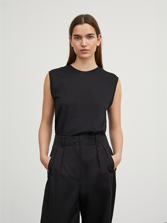 Andy top black Skall Studio shop online cotton top