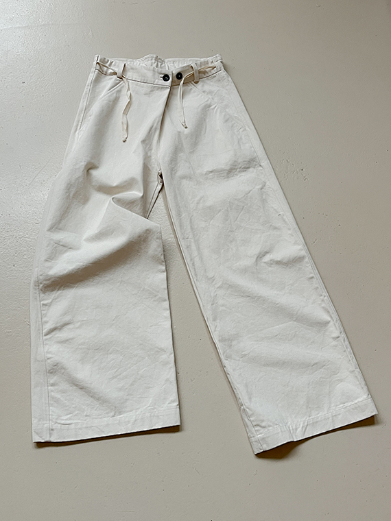 pants Lynn organic cotton canvas undyed cotton ecru pants white pants cover