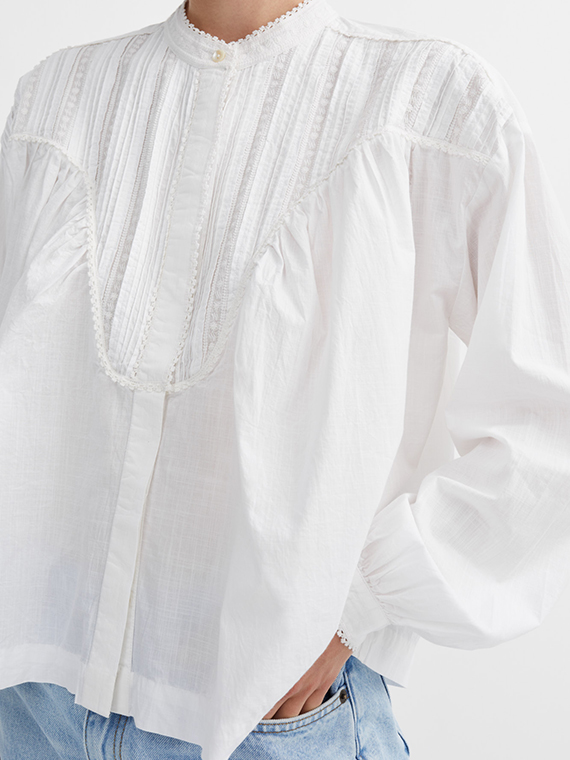 aurora blouse optic white skall studio online shop detail