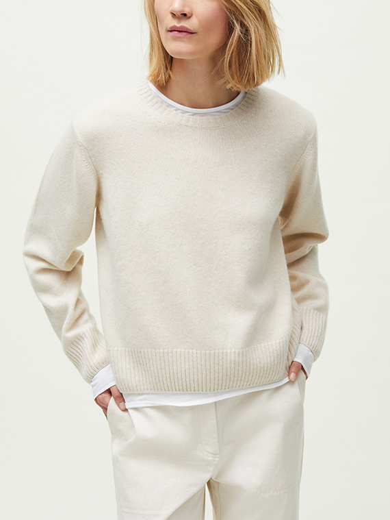 inga sweater pure cashmere pure ecru aiayu shop online cover