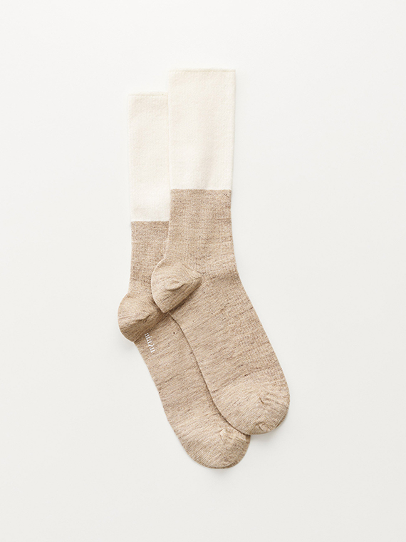 linen rib socks mix linen aiayu shop online aiayu socks cover