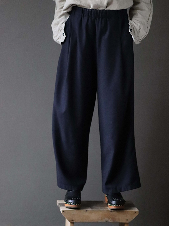 pippa pants blue navy fant shop online thin wool