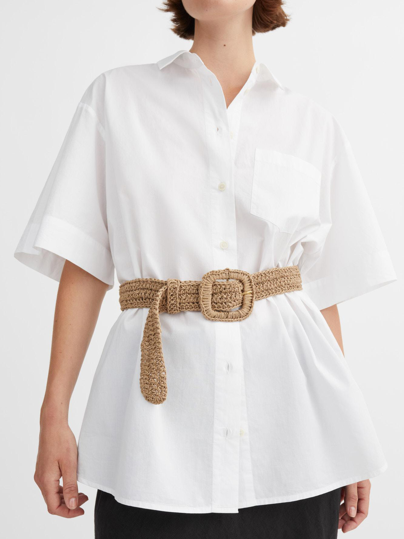 carla straw belt hand braided belt natural jute skall studio shop online worn