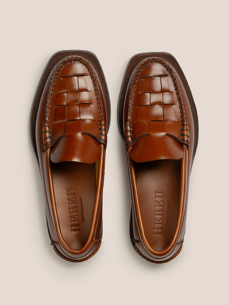 nombela tan hereu loafers slip on hereu shop online cover