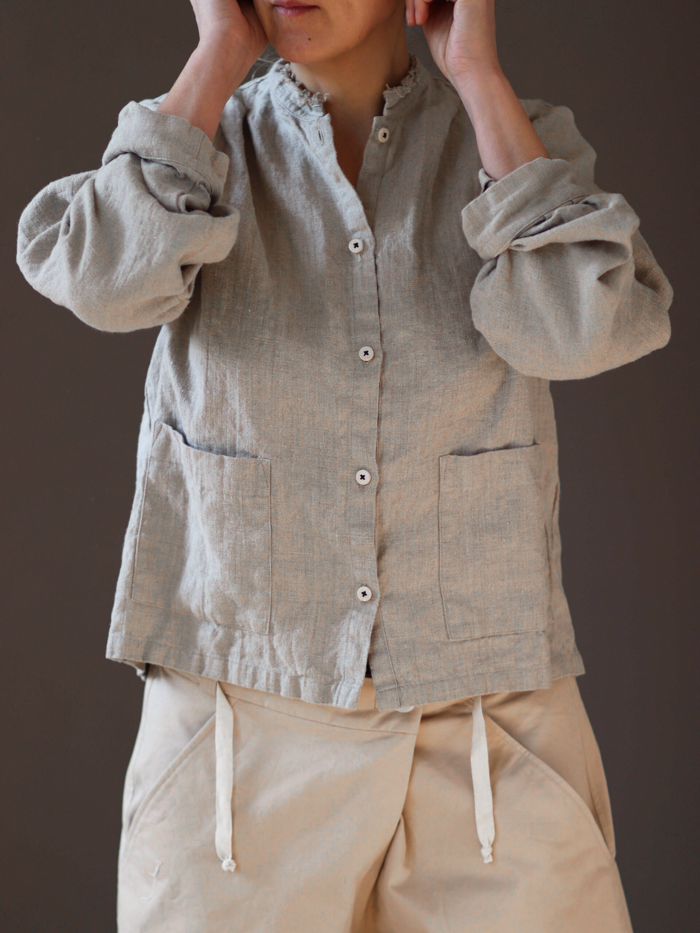 shirt lia fant european linen linen shirt natural linen fant shop online cover